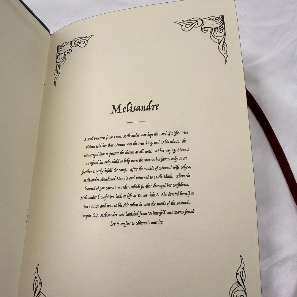 Game of Thrones Melisandre Journal The Night‎ Is Dark Black Silver Notebook